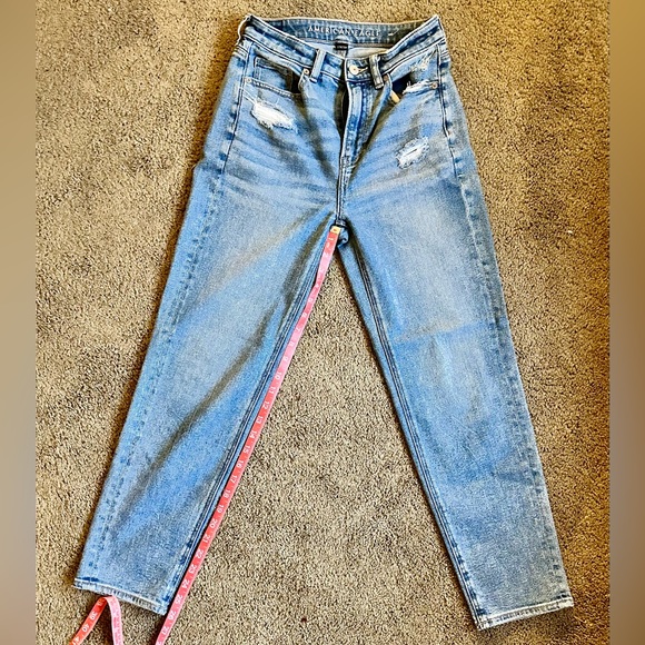 American Eagle Mom Jean Medium Wash Size 0 Regular - Picture 4 of 8